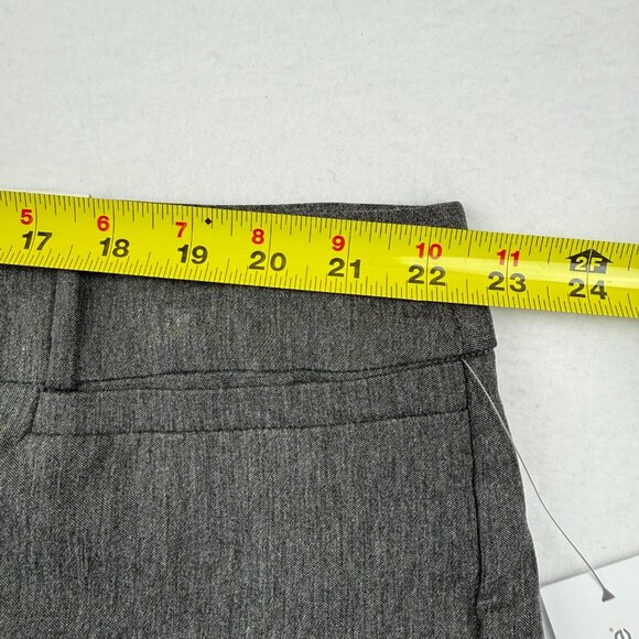 Liz Claiborne Women's Amy Pull-on Straight Mid-Rise Charcoal Pants 24W Short NWT - Picture 7 of 11